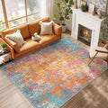 RELEANY Washable 6'x9' Abstract Area Rug by RELEANY