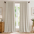 NICETOWN 100% Blackout Taupe Plaid Curtains by NICETOWN