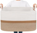 Goodpick Large Woven Rope Blanket Basket, Living Room, Bedroom & Nursery by Goodpick