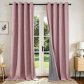 Joydeco Blackout Curtains 120 Inches Long 2 Panels Burg, Room Darkening Curtains by JOYDECO