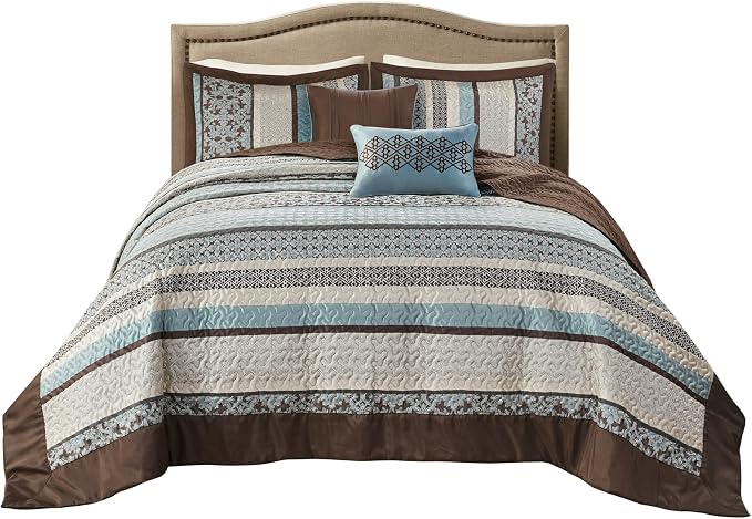 Madison Park Queen Quilt Bedding Set, Reversible Quilted Bedspread Set - Image 15