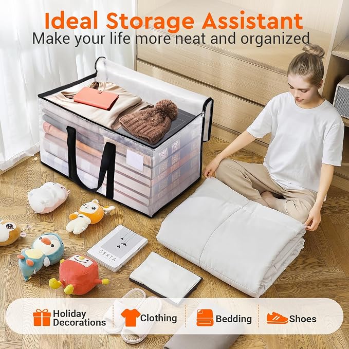 BlissTotes Moving Bags, 93L 2-Pack Storage Bags, Moving Boxes | Moving Box - Image 5