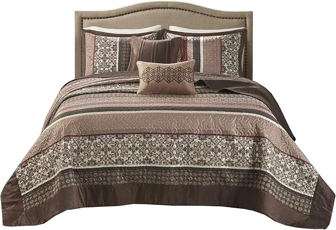 Madison Park Queen Quilt Bedding Set, Reversible Quilted Bedspread Set - Image 9