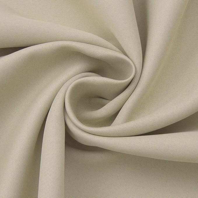 BGment Beige Kitchen Window Curtains 30 Inches Long - Image 5
