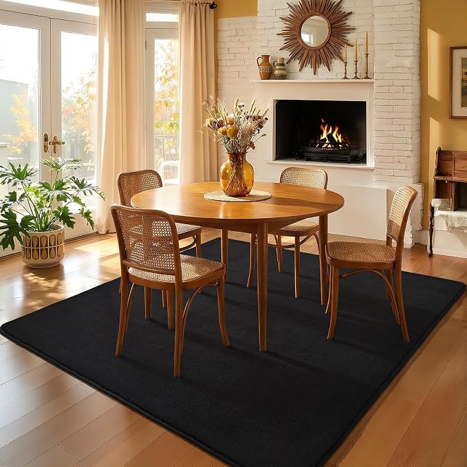 6x6 Square Area Rugs for Bedroom Living Room, Modern Non Slip Minimalist Carpet - Image 8