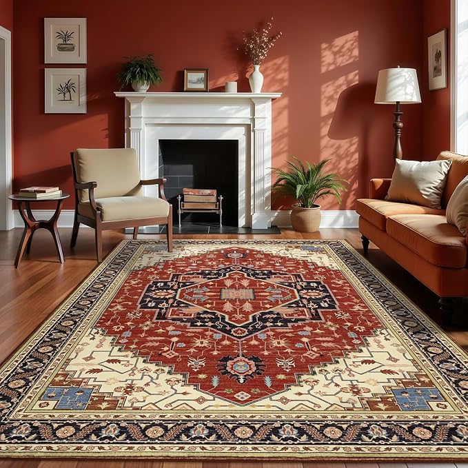 Macgace Washable Vintage Area Rug by Macgace