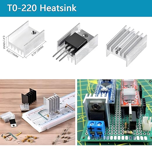 Minidodoca Power Transistor, Mosfet, Thyristor and Voltage Regulator Assortment Kit, 95 pcs, 27 Types
