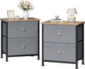 DUMOS Nightstand Set of 2, Bedside Table by DumosLifestyle