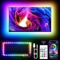 KANTUTOE TV LED Lights, 11.5ft LED Lights for 32-55 Inch TV, RGB TV Backlight Behind with Remote, Music Sync Bluetooth APP Control Strip Lights USB Powered for Bedroom, PC, Gaming Monitor