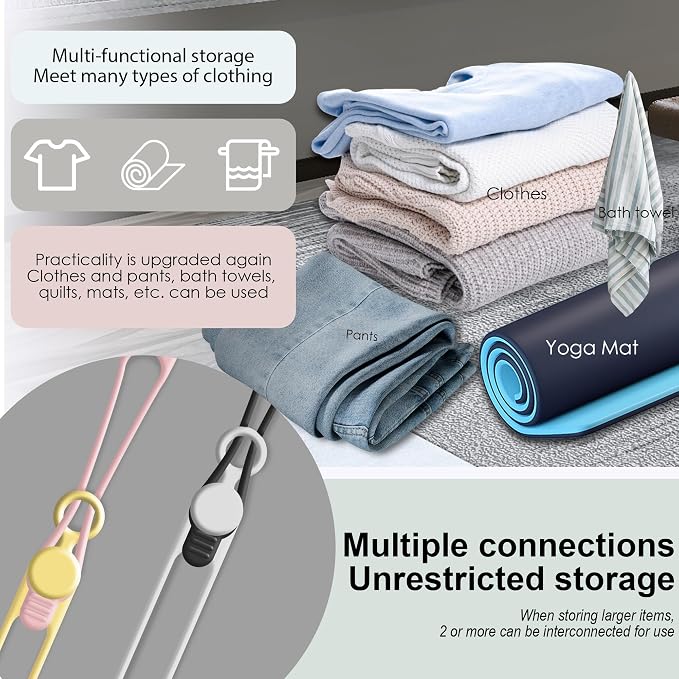 30Pcs Silicone Cable Ties, Cord Organizer Cable Management | Reusable Cord Ties - Image 4