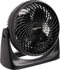 Amazon Basics Air Circulator Fan, Desk Fan for Bedroom, Home and Office, With 90-Degree Tilt Head, 3 Speed Settings, Lightweight (3 LBS), 35 Watts, Black, 11.1"W x 6.3"D x 10.9"H