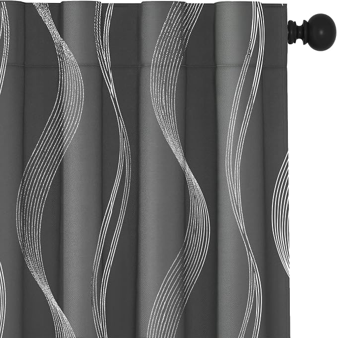 Deconovo Blackout Back Tab Curtains - Image 2
