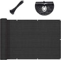 Custom Size 3.3'x2' Black Balcony Privacy Screen 90% UV Block | Windscreen by SUNLAX
