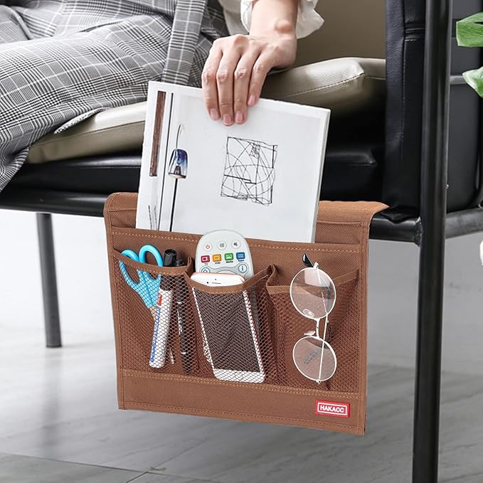 HAKACC Bedside Storage Organizer, Remote Control Holder, Bed Pockets | Bedside - Image 5