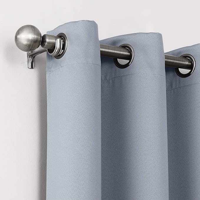 Sun Zero Nordic Theater Grade Extreme 100% Blackout Grommet Curtain Single Panel by SunZero%E2%84%A2