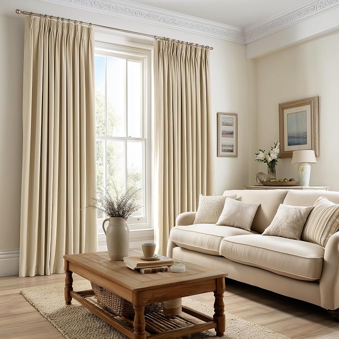 90 Inches Long Velvet Pinch Pleated Curtains - Image 5