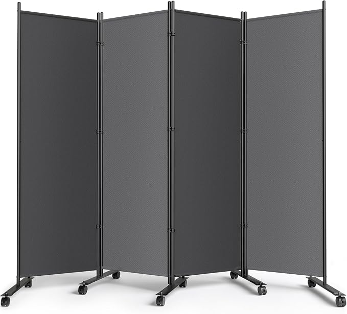 SUNALLY Room Divider Privacy Screens, 4 Panels Dividers - Image 8