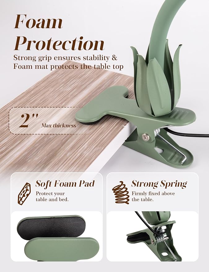 Flower Clip On Desk Lamp for Home and Dorm - Image 5
