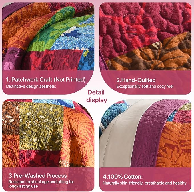 Twin Size Seersucker Quilt Set - Image 3