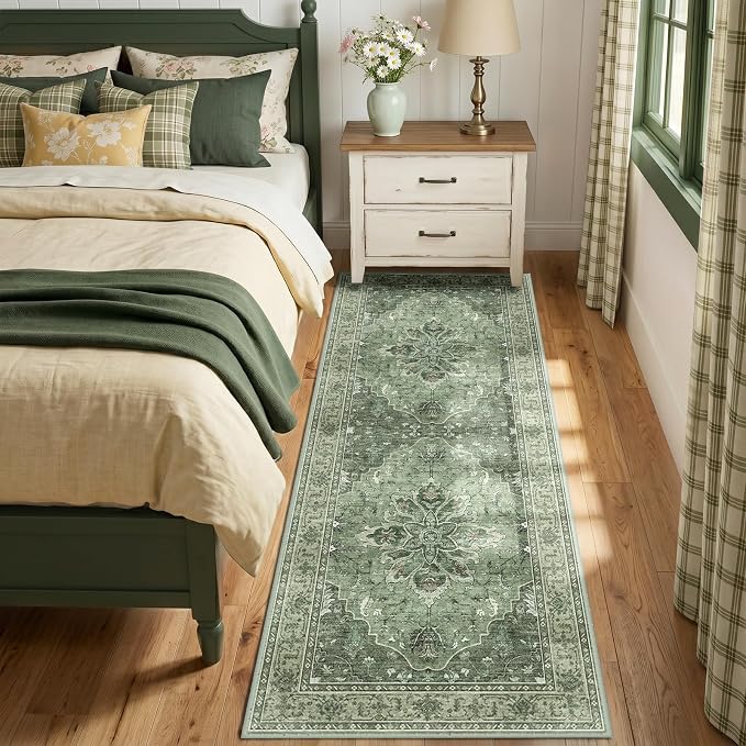 RELEANY Washable Area Rug, Runner 3'x8', Water Repellent, Pet Friendly by RELEANY