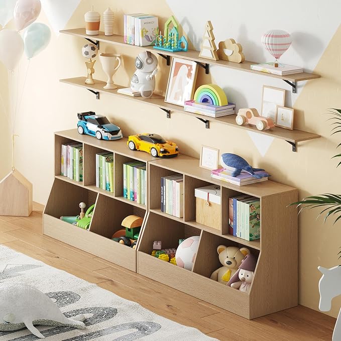 Long Wall Shelves, 55.1Inch Wooden Floating Shelves - Image 4