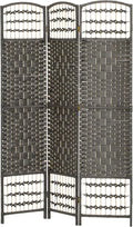 HOMCOM 3 Panel Room Divider, Folding Privacy Screen, Dark Gray | Room Separator by HOMCOM