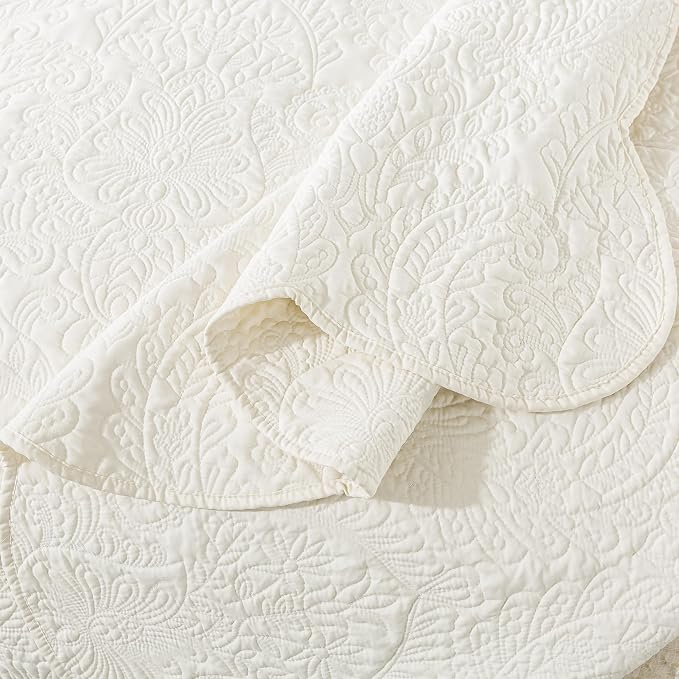 HoneiLife Oversized Queen Bedspreads 110x106- Queen Size Quilt Bedding Sets - Image 8