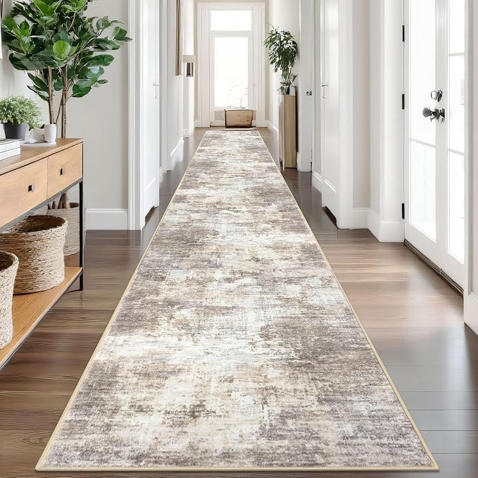 Abstract Runner Rug 3x20 Ft Extra Long Washable Runners by iOhouze