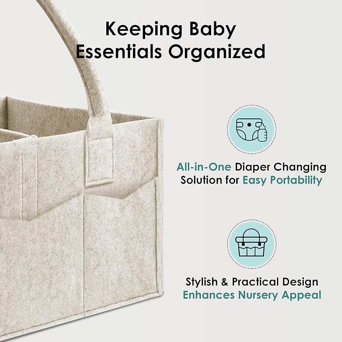HIPHOP PANDA 2-Pack Diaper Caddy Organizer - Image 5