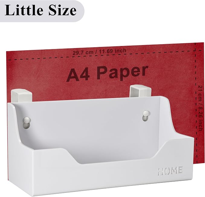 Bedside Caddy Hanging Storage Basket Little Size Plastic Beside Shelf Hang-on - Image 3