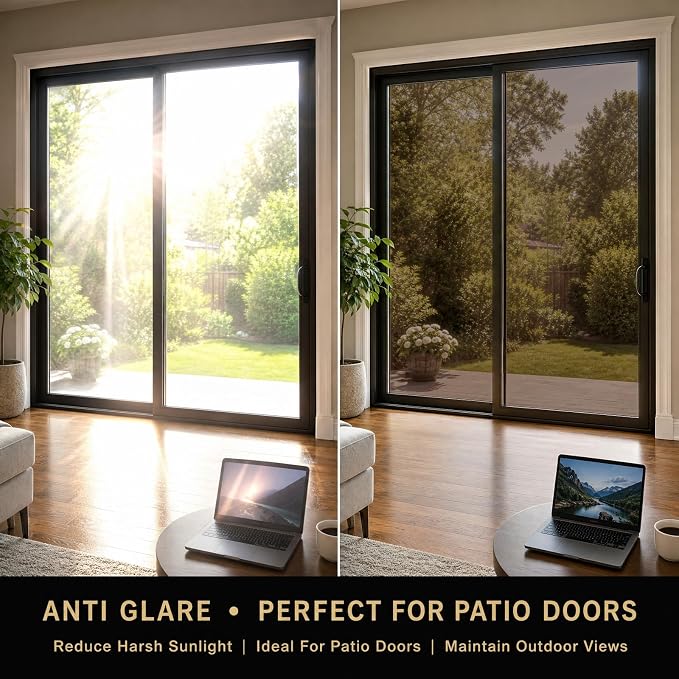 One Way Privacy Window Film Heat Control Mirror Tint 41.3Inx7.8Ft | Reflective - Image 5