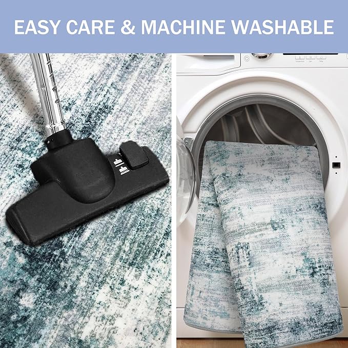Abstract Area Rug 3x5 Ft Washable Rugs - Image 3