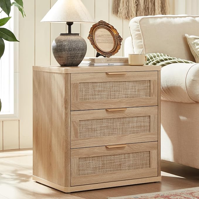 LEYAOYAO Rattan 23" Nightstands - Image 5