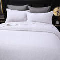 ROOMLIFE Quilt Set King Size 3D Floral Embroidery Pattern 3-Piece Cotton by ROOMLIFE