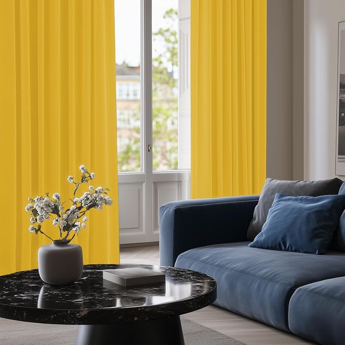 Deconovo Blackout Curtains for Bedroom and Living Room 108 Inches Long | Black - Image 6