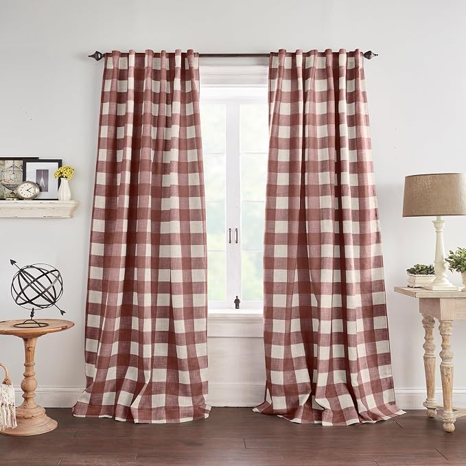 Grainger Buffalo Check Blackout Window Curtain by ElreneHomeFashions