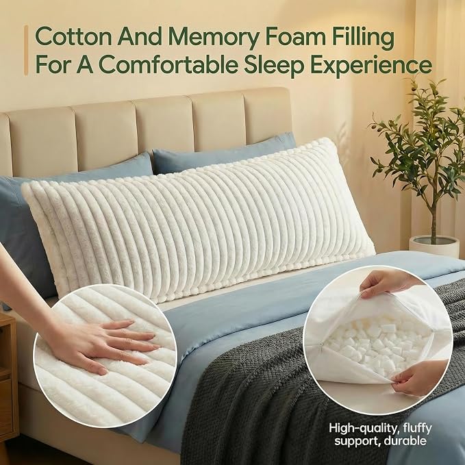 Luxurious Faux Fur Full Body Pillow - Image 6