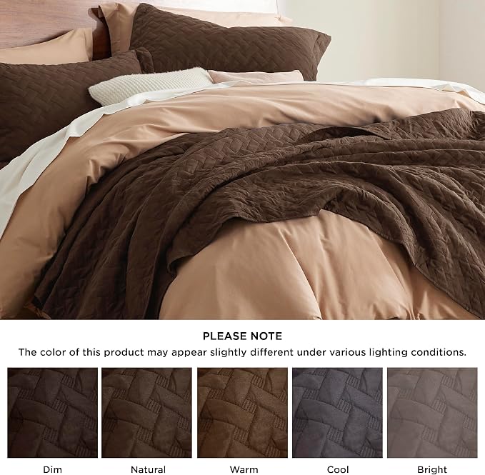Bedsure Quilts Queen Size, Lightweight Comforter Set, Basket Weave, All-Season - Image 6