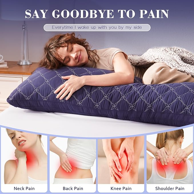 Decroom Memory Foam Body Pillow 20x54 Inch, - Image 4