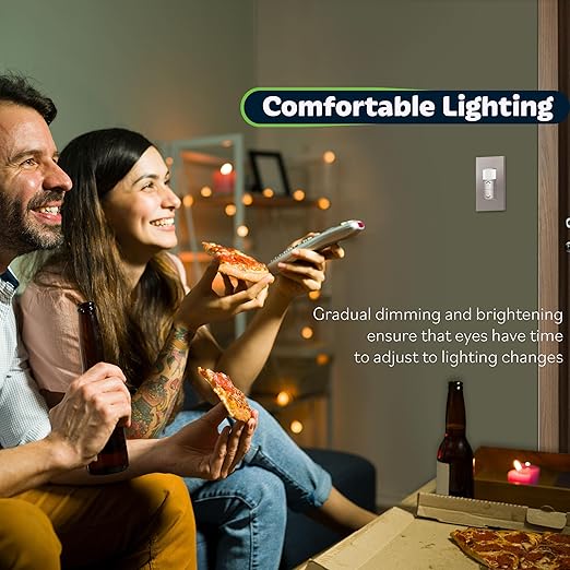 TOPGREENER Motion Sensor Light Switch Dimmer, Electronic Dimmer with PIR Motion Sensor, Occupancy & Vacancy Modes, 150W LED/CFL, Single-Pole, UL Listed, TDODS5-120-NK, Nickel…