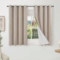 Linen Blackout Curtains 45 Inches Long by Lajode