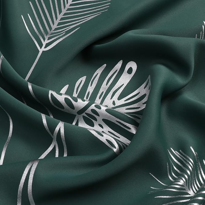 Green Blackout Curtains for Living Room 96 Inches Long, Room Darkening Energy - Image 5