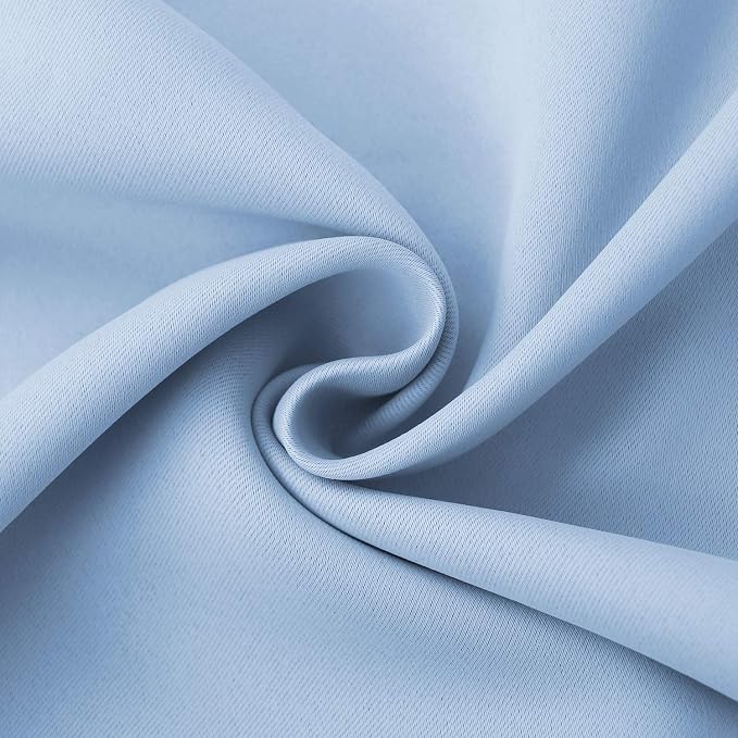BGment Light Blue Room Darkening Curtains 45 Inches Long - Image 6