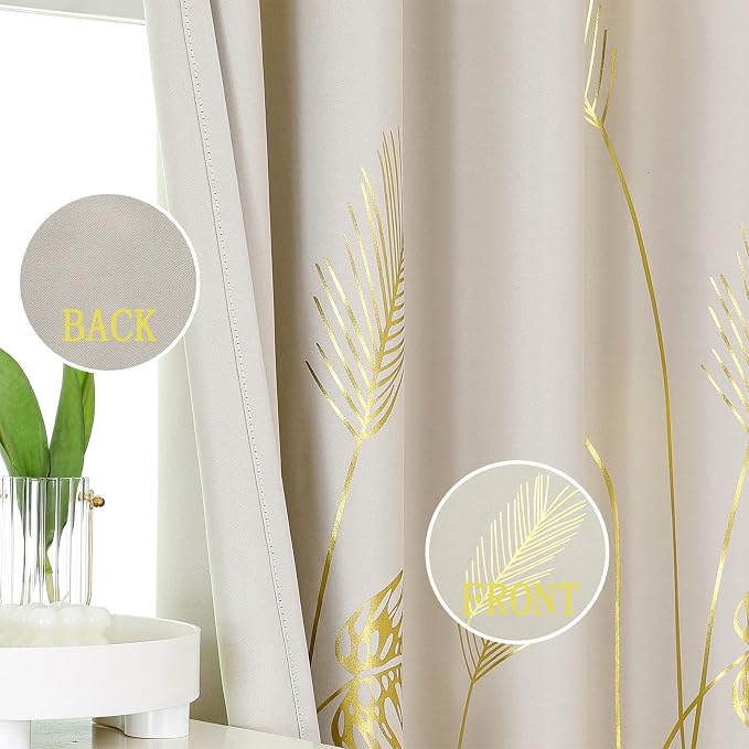 Room Darkening Curtains Window Curtains 84 Inches Long, Thermal Insulated - Image 3