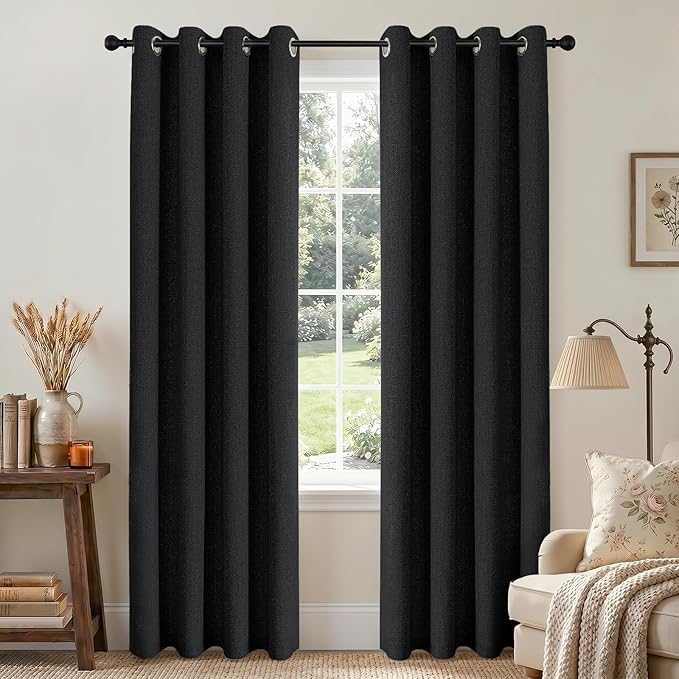 Joydeco Blackout Curtains 96 Inch Long, Room Darkening Thermal Insulated by JOYDECO