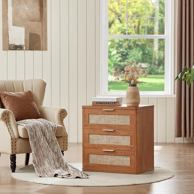LEYAOYAO Rattan 23" Nightstands - Image 2