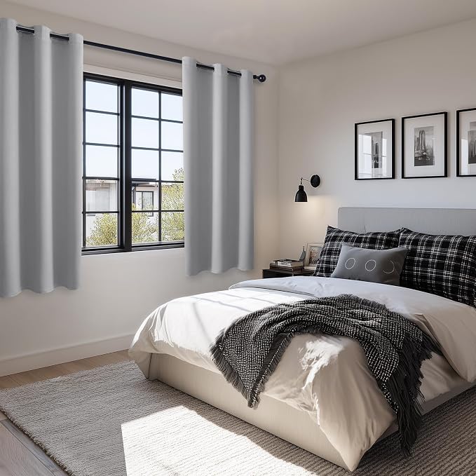 Blackout Curtains for Bedroom, 38 x 63 Inches Length, Window Curtains for - Image 6