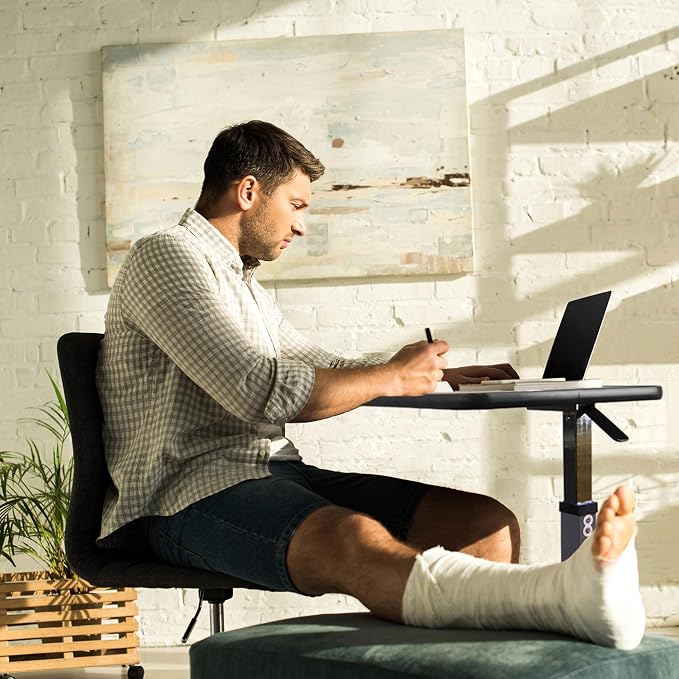 Vaunn Medical Cart Adjustable Overbed Table - Image 7