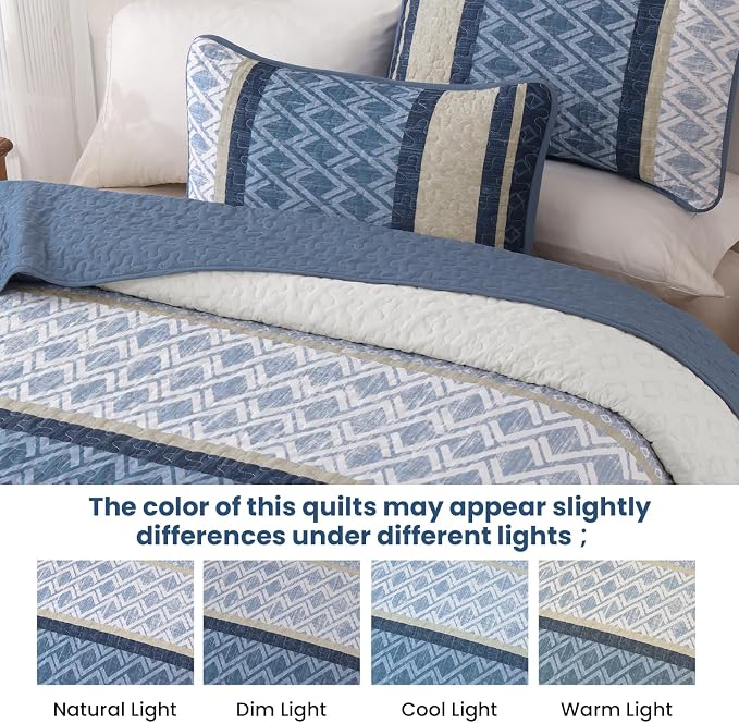 Dinjoy Boho Quilt Sets, Coverlet Bed Sets - Image 8