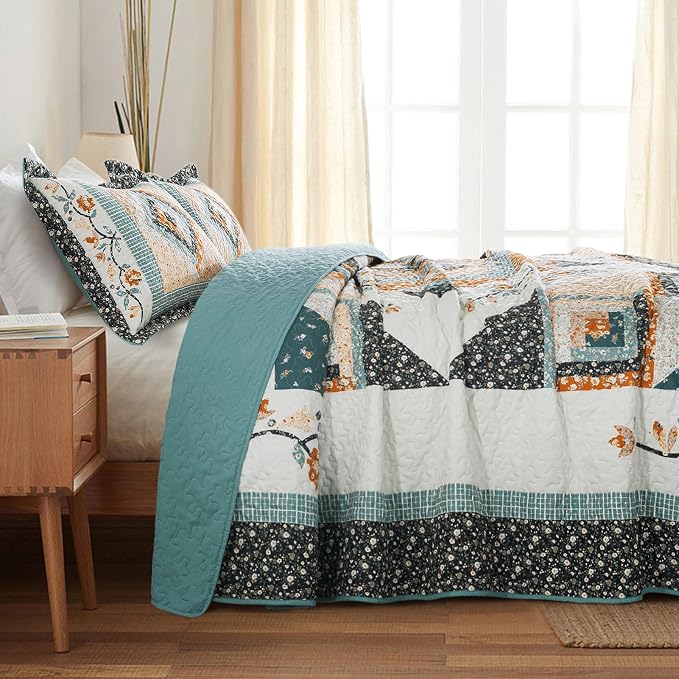BEDIFANY Cotton King Size Quilt Sets, Lightweight King Quilt Bedding Set | - Image 7